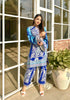 Myra Blue Pashmina Pakistani Kurta Set